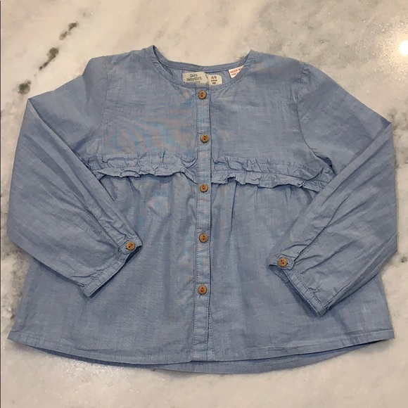 EUC • zara baby • 2/3 years • chambray shirt - Picture 1 of 4